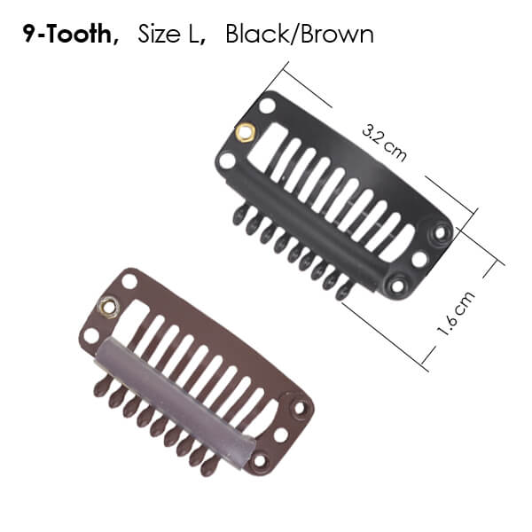 9-Tooth Wig Clips