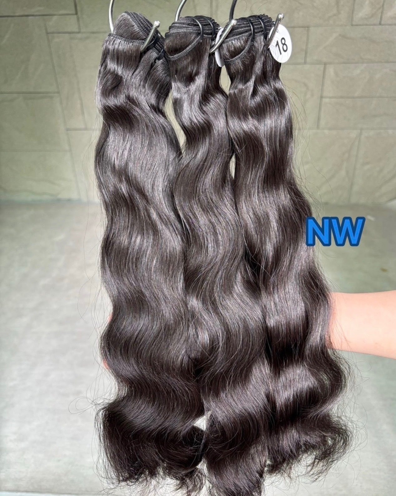 Burmese Double Drawn Wig - Natural Wave