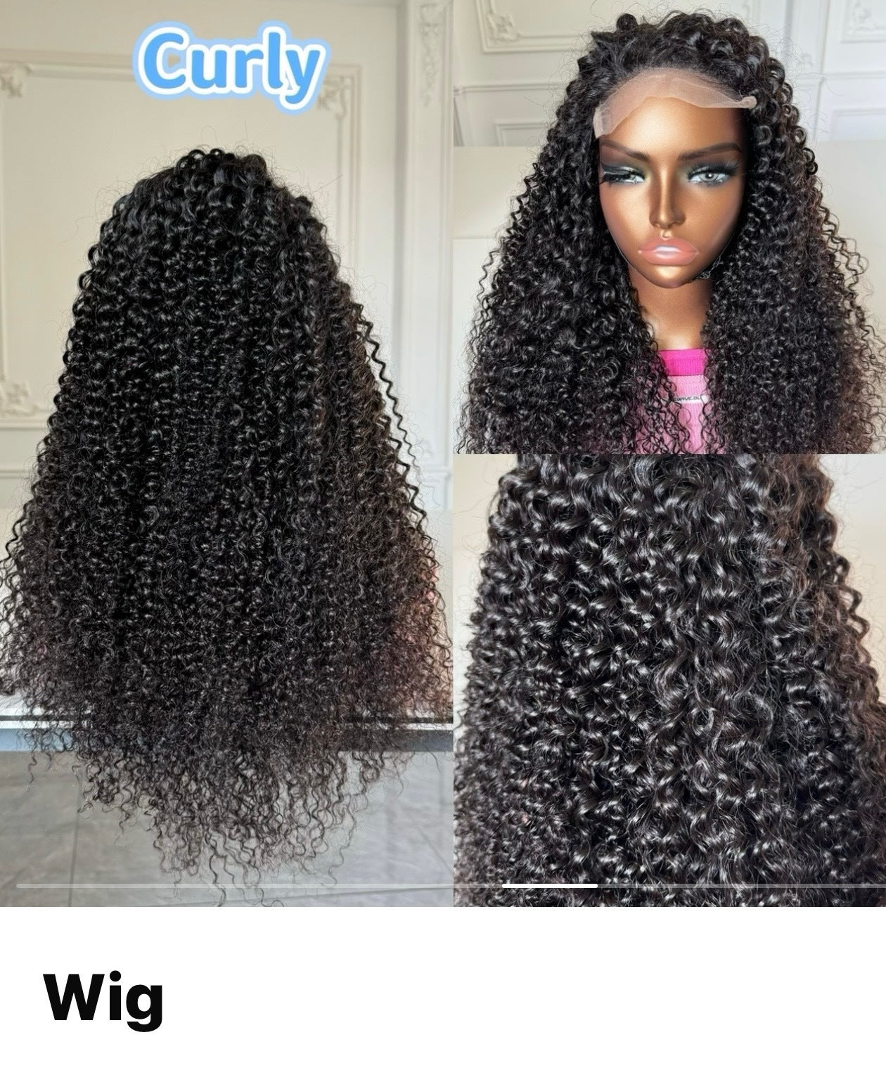 Burmese Hair Wig - Curly
