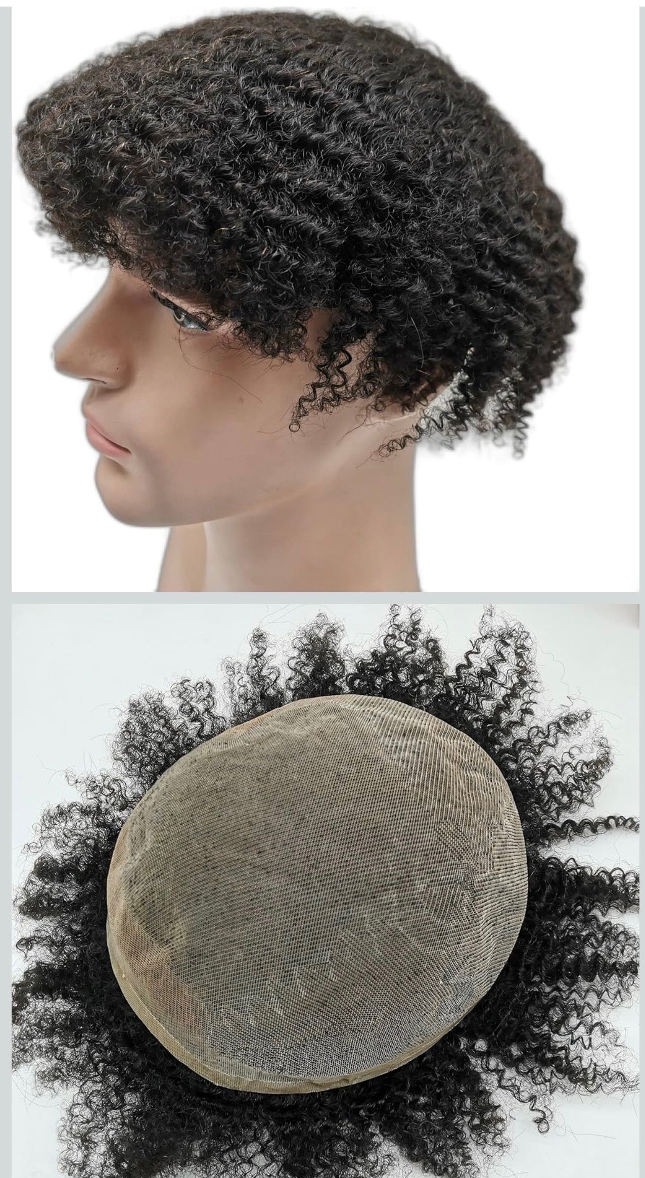 8mm Afro Men Hair Unit