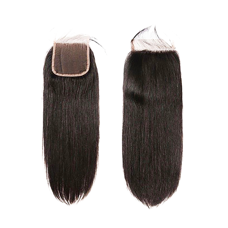 LACE CLOSURE (4" X 4") VIRGIN RAW STRAIGHT HAIR